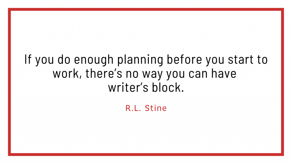 R.L. Stine on how to become a better writer R.L Stine on how to write an outline